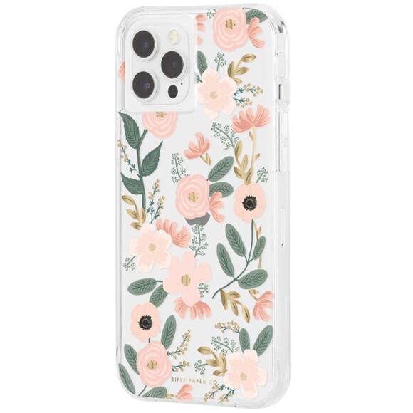Rifle Paper Co. iPhone 12 Max Pro Case in Clear Wildflowers - Picture 2 of 8